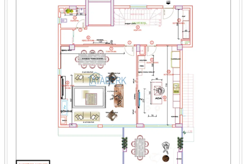Купить дешево Видовая частная вилла в районе Джикджилли на этапе строительства  2 
