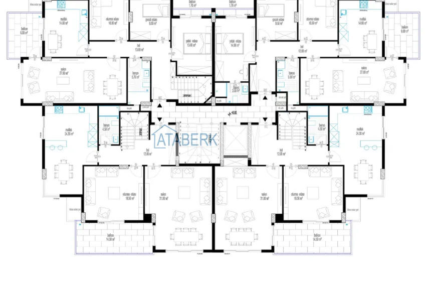 Купить дешево Новый эксклюзивный жилой комплекс в Алании, район Оба - квартиры от застройщика 1 