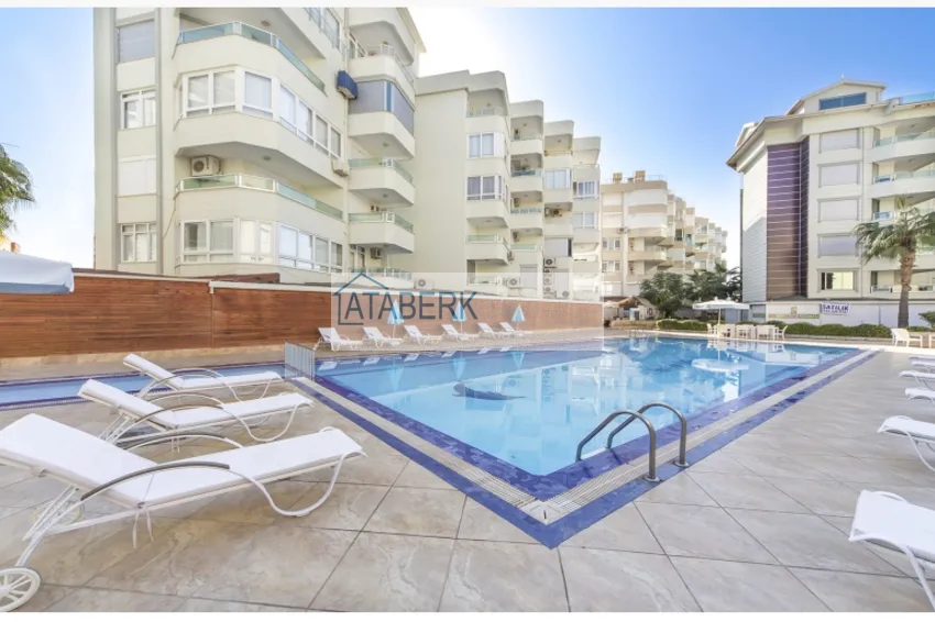 Квартира в Оба - современный интерьер, боковой вид на море, первая береговая  3 