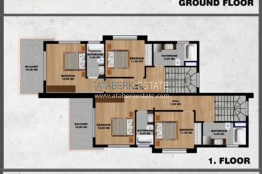 Купить дешево 🔥Наш проект. Новый проект элитного коттеджного комплекса в Тюрклере 4 
