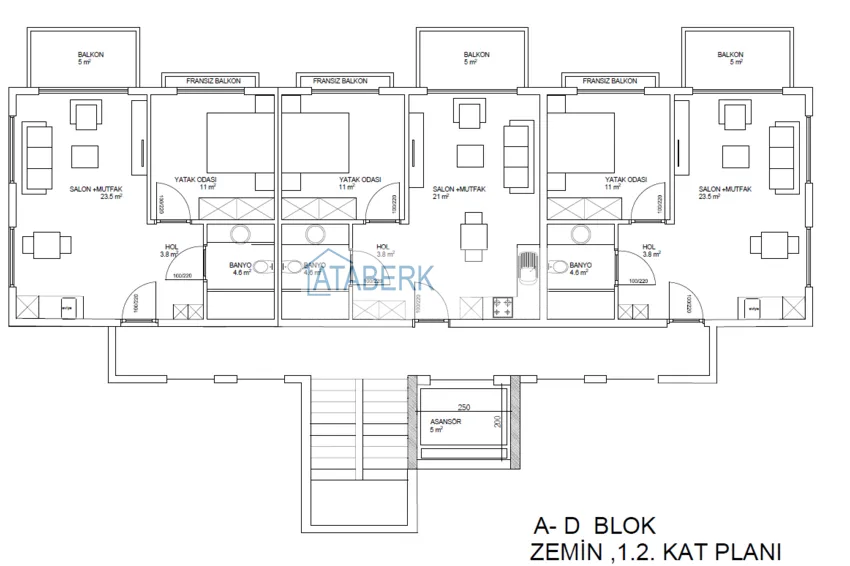 Купить дешево Эксклюзивный проект в районе Каргыджак - дом отдыха для поколения +60  1 