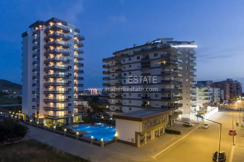 Квартира с мебелью в Махмутларе в благоустроенном комплексе 10 