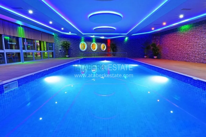 Пентхаус в Авсалларе двухуровневый в комплексе с частным пляжем  10 