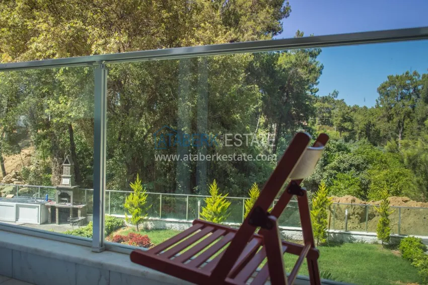 Приобрести Квартиры в Авсалларе меблированные с видом на лес в современном комплексе  12 