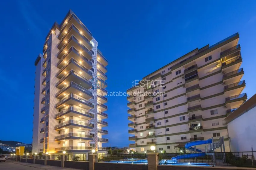 Квартира с мебелью в Махмутларе в благоустроенном комплексе 14 