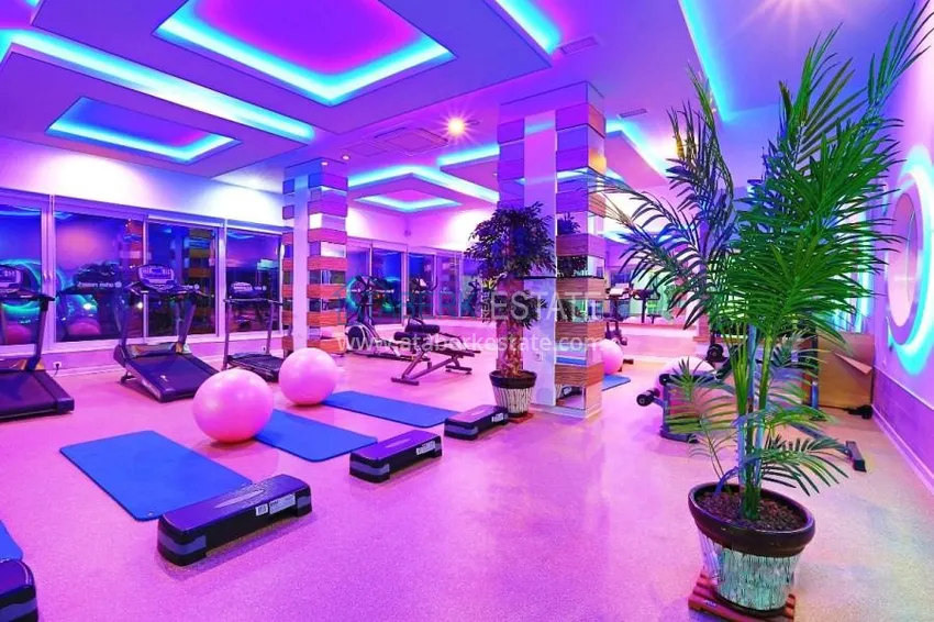 Пентхаус в Авсалларе двухуровневый в комплексе с частным пляжем  12 