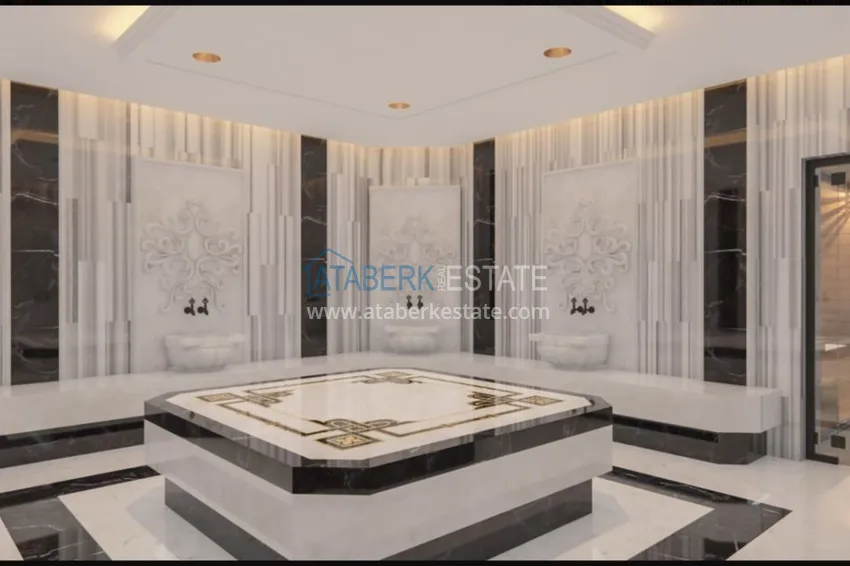 Видовые квартиры в Авсалларе в комплексе с инфраструктурой  13 