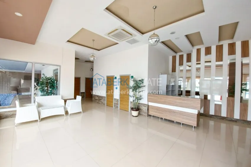 Квартира-студия «под ключ» в Авсалларе в комплексе с частным пляжем 15 