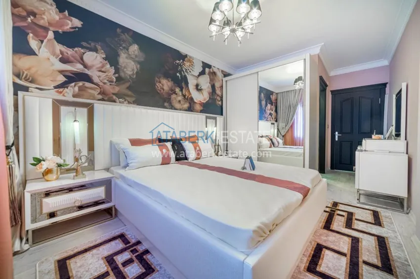 Приобрести Квартира в Махмутларе трехкомнатная со стильным интерьером  13 