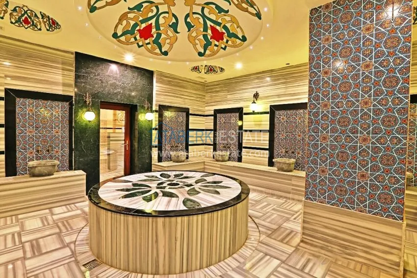 Пентхаус в Авсалларе двухуровневый в комплексе с частным пляжем  13 