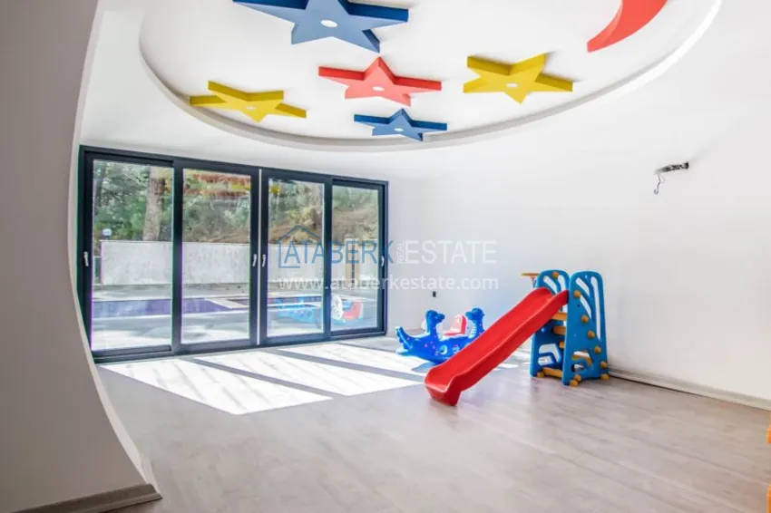 Квартиры в Авсалларе меблированные с видом на лес в современном комплексе  18 