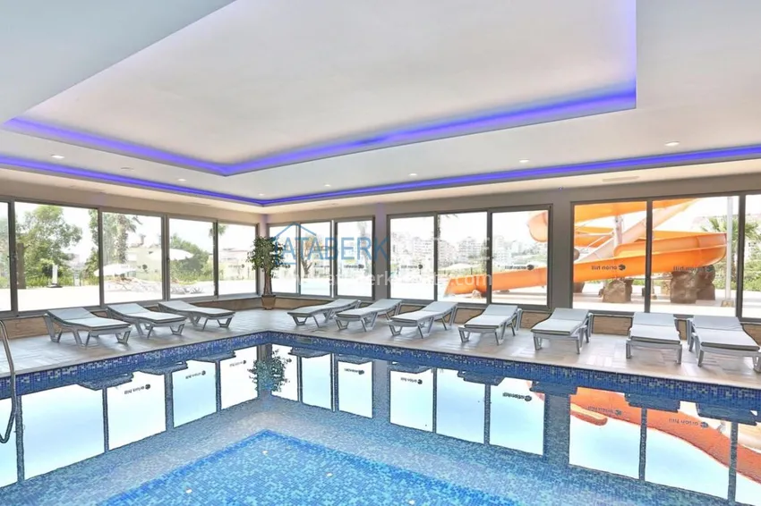 Квартира-студия «под ключ» в Авсалларе в комплексе с частным пляжем 16 