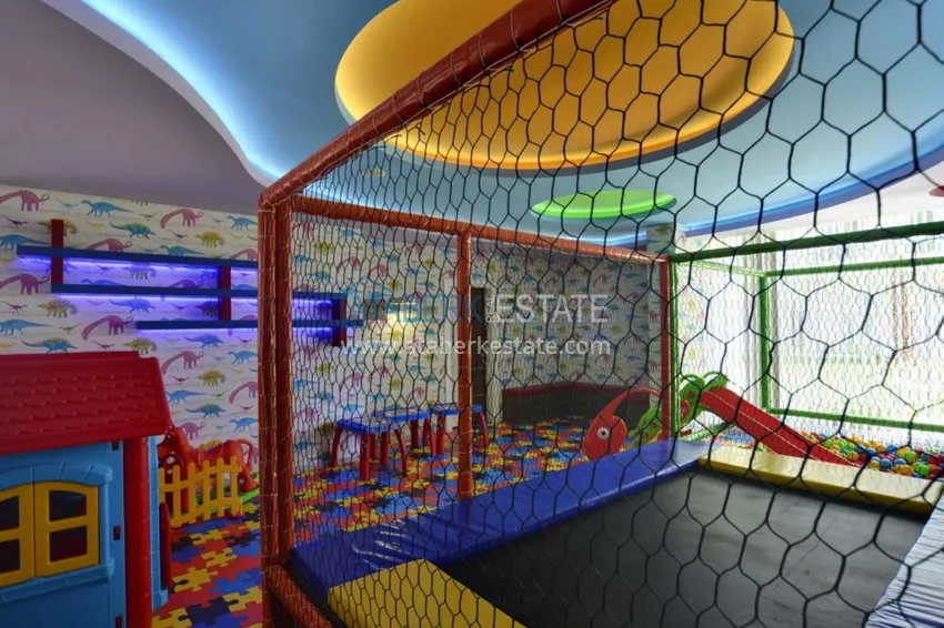 Квартира в Авсалларе с мебелью в благоустроенном комплексе  16 