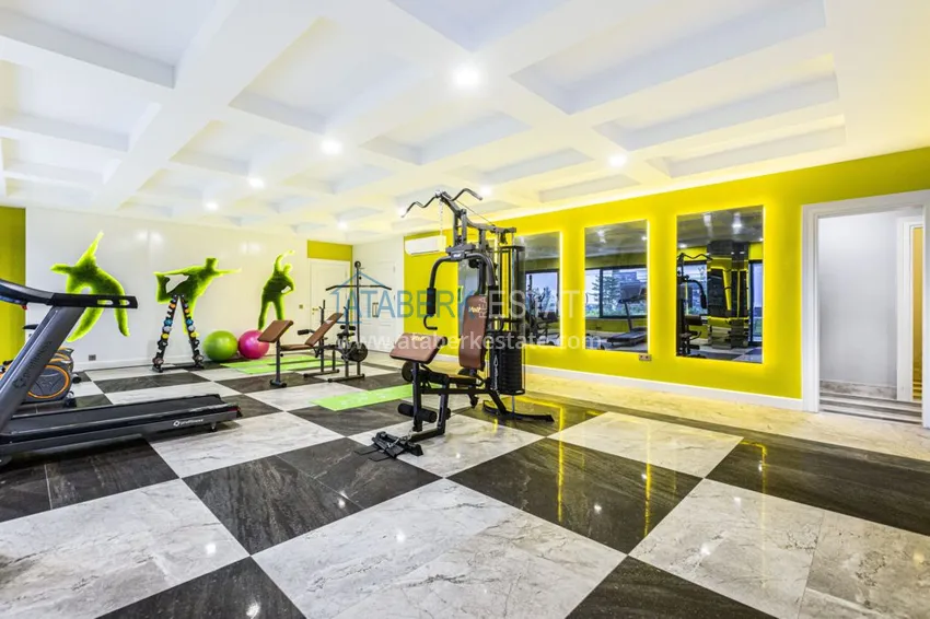 Новая квартира в Каргыджаке с боковым видом на море в молодом комплексе  19 