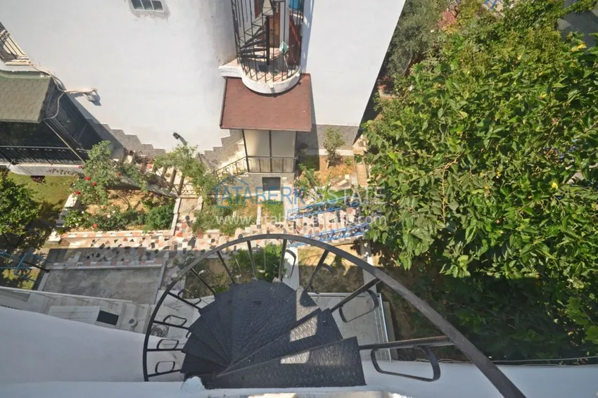 Приобрести Трехуровневая смежная вилла в районе Демирташ с собственным садом 20 