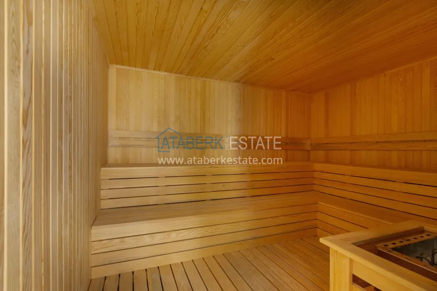 Новая квартира в Каргыджаке с боковым видом на море в молодом комплексе  21 