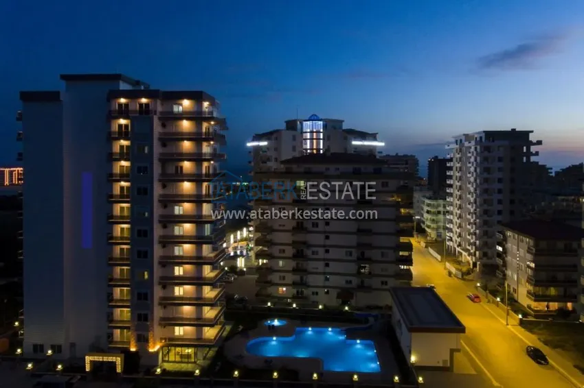 Квартира с мебелью в Махмутларе в благоустроенном комплексе 17 