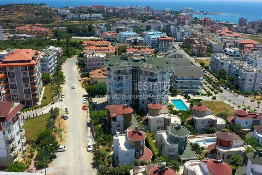 Квартира в центре Авсаллара с видом на море в современном комплексе  1 