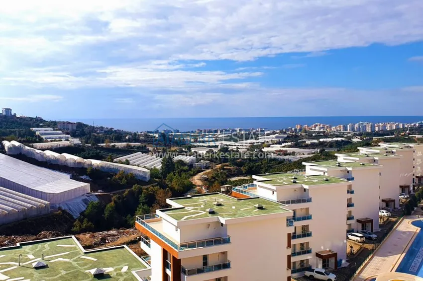 Садовый дуплекс в Каргыджаке в резиденции класса-люкс 1 