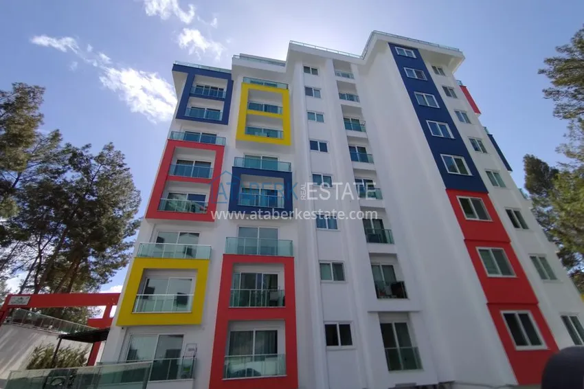 Квартиры в Авсалларе меблированные с видом на лес в современном комплексе  3 