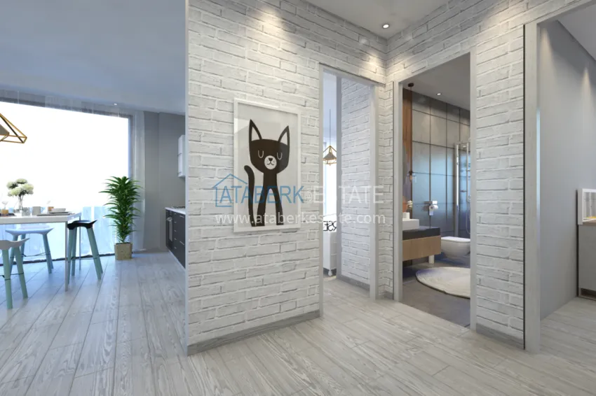 Приобрести Новый элитный проект жилого комплекса в Алании – горный район Тепе 3 