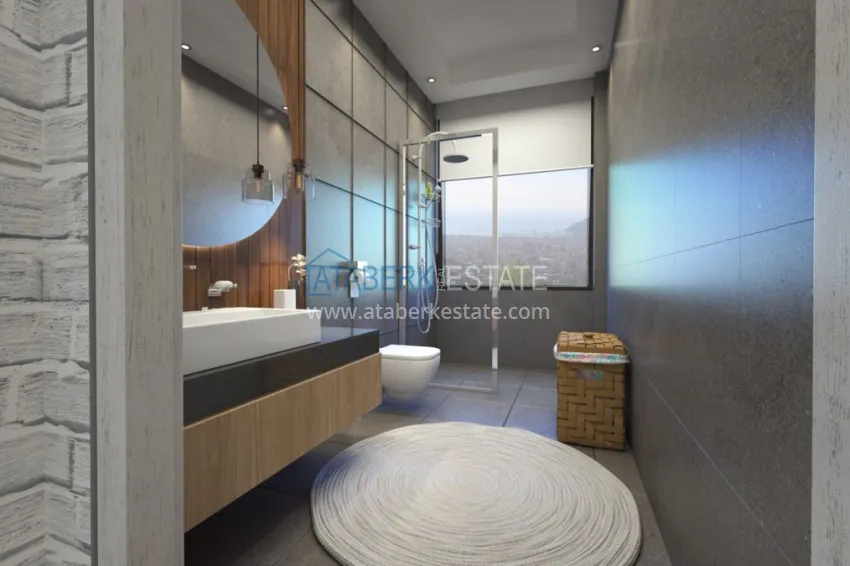 Приобрести Новый элитный проект жилого комплекса в Алании – горный район Тепе 5 