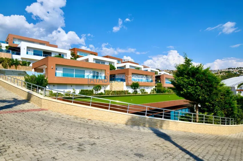 Садовый дуплекс в Каргыджаке в резиденции класса-люкс 24 