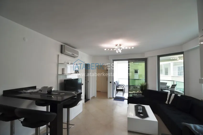 Приобрести Квартира в Оба - современный интерьер, боковой вид на море, первая береговая  2 