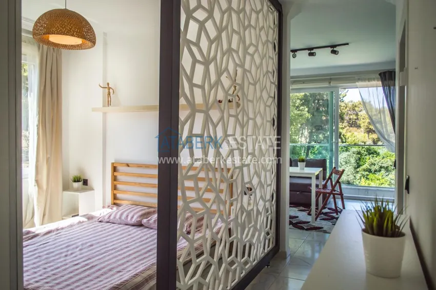 Приобрести Квартиры в Авсалларе меблированные с видом на лес в современном комплексе  2 