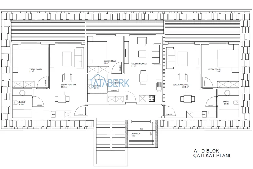 Купить дешево Эксклюзивный проект в районе Каргыджак - дом отдыха для поколения +60  3 