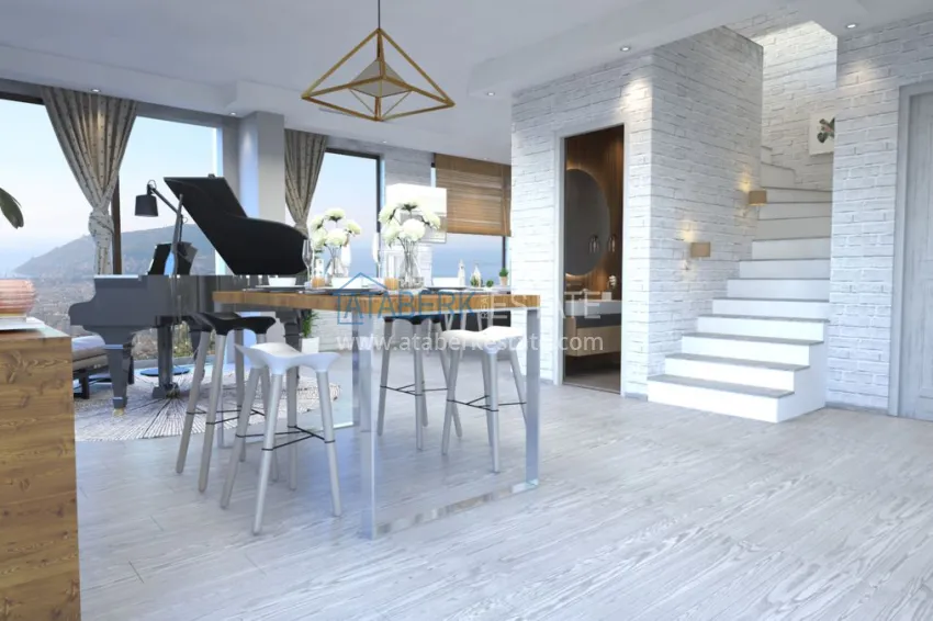 Приобрести Новый элитный проект жилого комплекса в Алании – горный район Тепе 10 