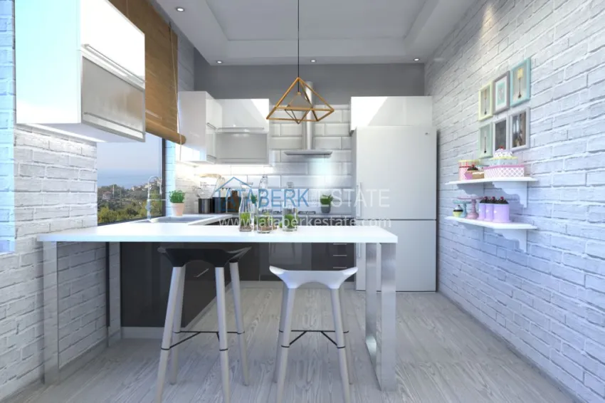 Приобрести Новый элитный проект жилого комплекса в Алании – горный район Тепе 11 