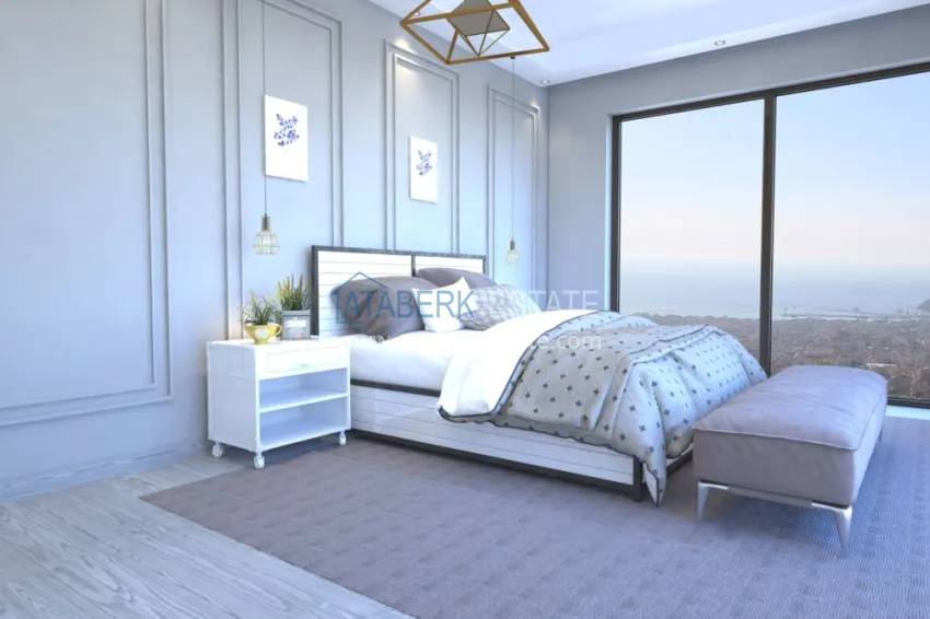 Приобрести Новый элитный проект жилого комплекса в Алании – горный район Тепе 13 