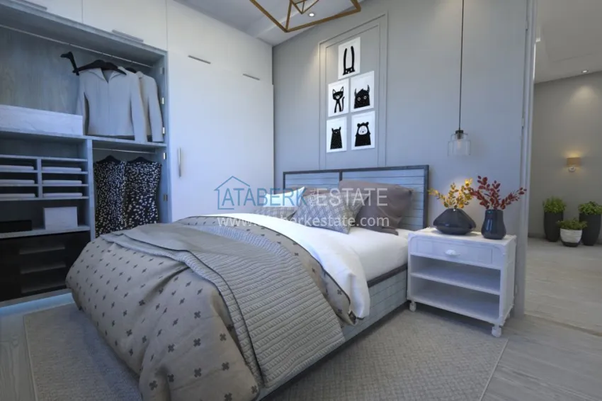 Приобрести Новый элитный проект жилого комплекса в Алании – горный район Тепе 14 