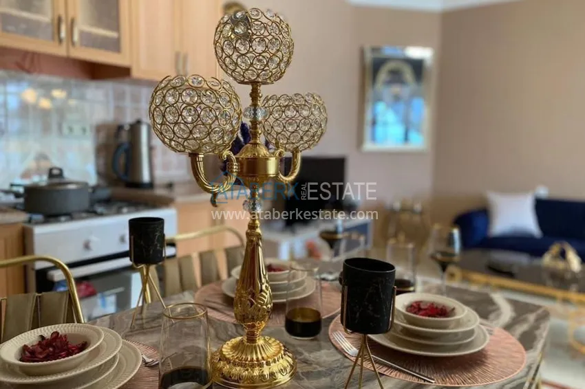 Приобрести Таунхаус в районе Демирташ с мебелью и открытым видом на море  3 