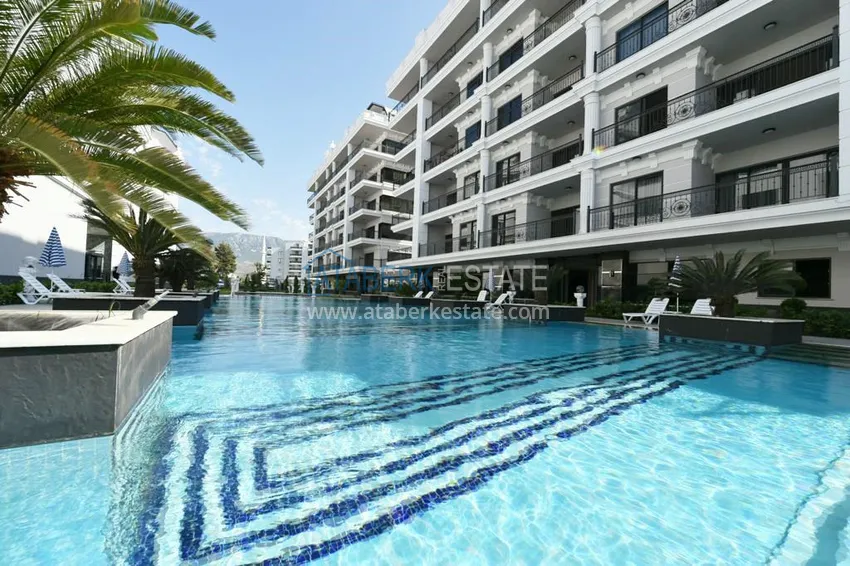 Новая квартира в Каргыджаке с боковым видом на море в молодом комплексе  4 