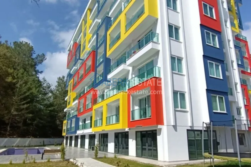 Квартиры в Авсалларе меблированные с видом на лес в современном комплексе  5 