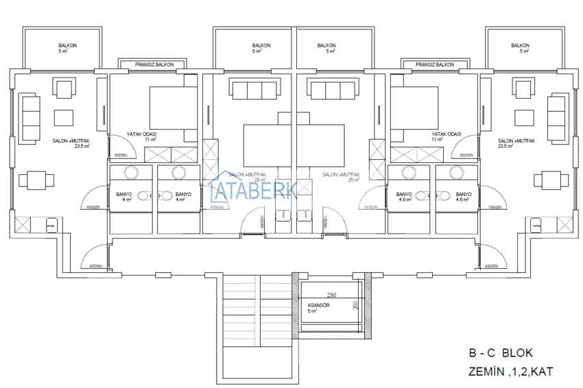 Купить дешево Эксклюзивный проект в районе Каргыджак - дом отдыха для поколения +60  4 