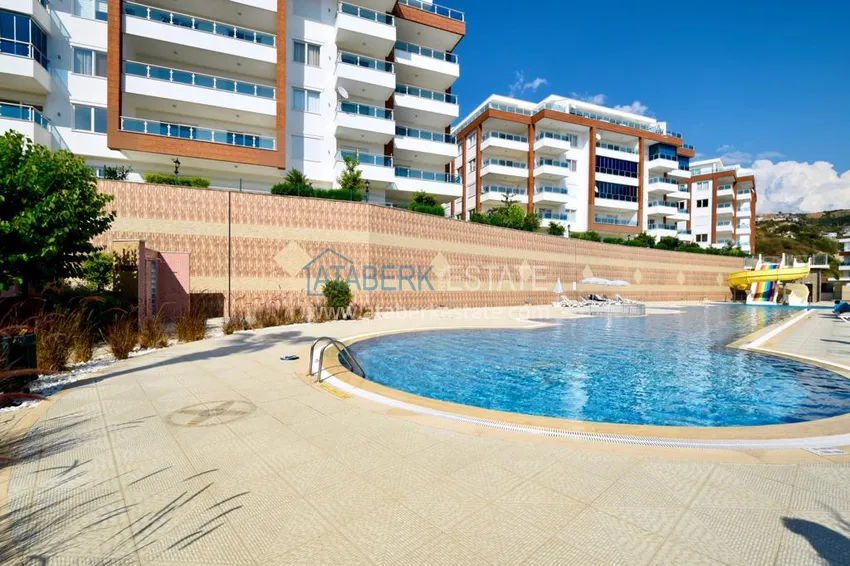 Садовый дуплекс в Каргыджаке в резиденции класса-люкс 5 