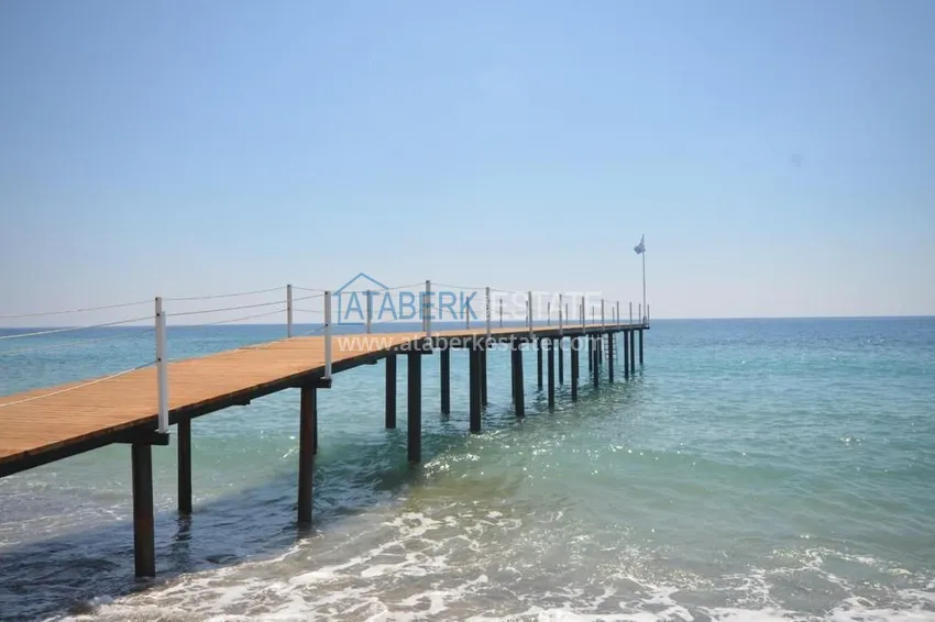 Таунхаус в районе Демирташ с мебелью и открытым видом на море  6 