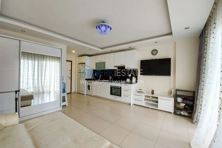 Приобрести Квартира-студия «под ключ» в Авсалларе в комплексе с частным пляжем 6 