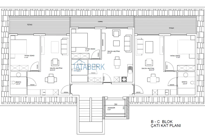 Купить дешево Эксклюзивный проект в районе Каргыджак - дом отдыха для поколения +60  6 