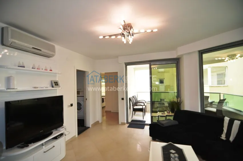 Приобрести Квартира в Оба - современный интерьер, боковой вид на море, первая береговая  10 