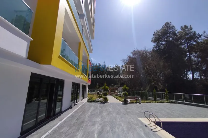 Квартиры в Авсалларе меблированные с видом на лес в современном комплексе  8 