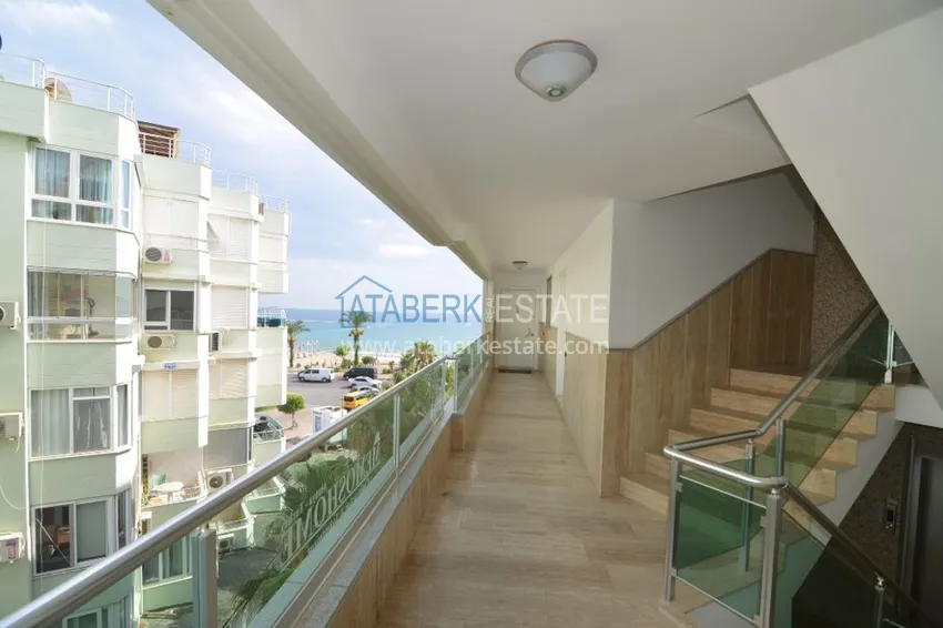 Квартира в Оба - современный интерьер, боковой вид на море, первая береговая  8 