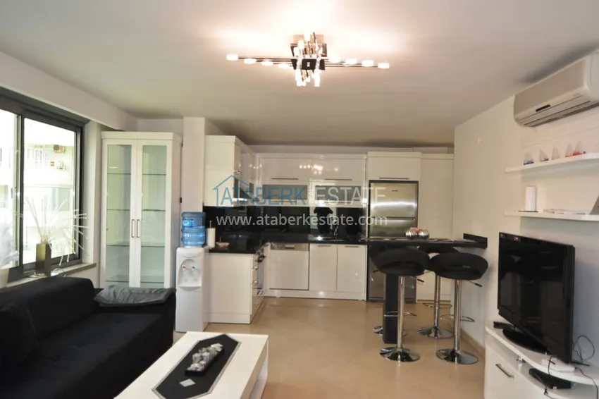 Приобрести Квартира в Оба - современный интерьер, боковой вид на море, первая береговая  11 