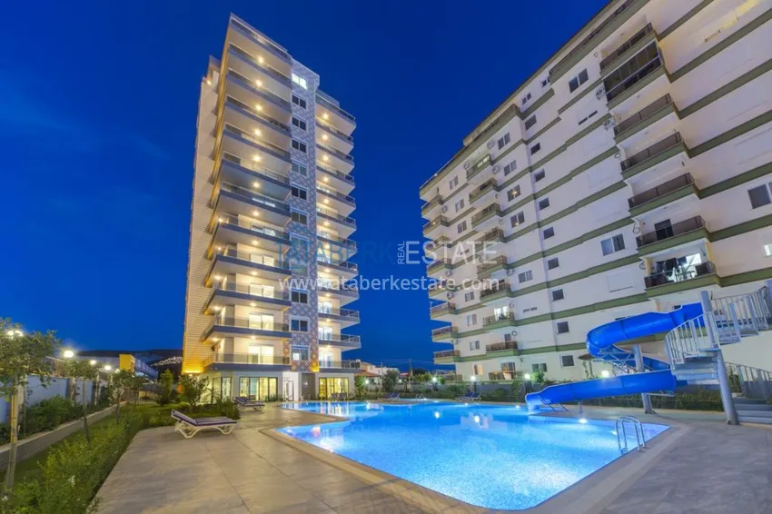 Квартира с мебелью в Махмутларе в благоустроенном комплексе 7 