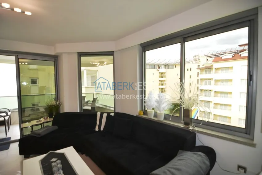 Приобрести Квартира в Оба - современный интерьер, боковой вид на море, первая береговая  14 