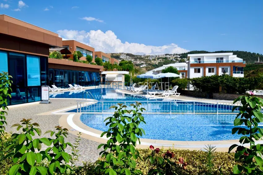 Садовый дуплекс в Каргыджаке в резиденции класса-люкс 8 