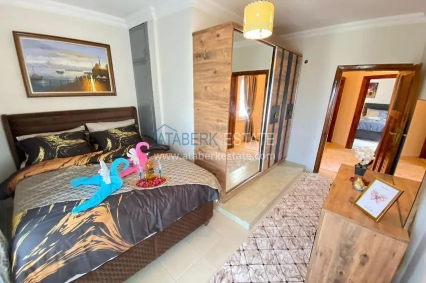 Приобрести Таунхаус в районе Демирташ с мебелью и открытым видом на море  9 